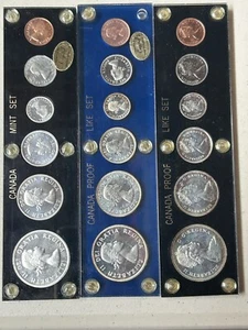 1959, 1963 & 1967 Canadian Prooflike / Mint Sets - Picture 1 of 2