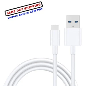 High Efficiency Type C to Male USB 3.1 Charging Data Cable 3ft for LG G5 VS987 - Foto 1 di 1