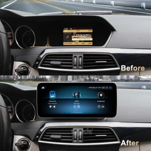 Ugode 12.3inch Android Screen CarPlay GPS Mercedes Benz C class W204 2011-2013 - Picture 1 of 12