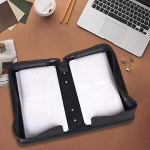 CD Case Booklet PU Leather Shell Cd Case Holder for Office Car Travel