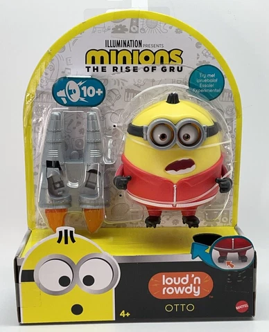 Minions The Rise of Gru OTTO Loud' n Rowdy Figure Toy for Kids Yellow New 2020 Cover