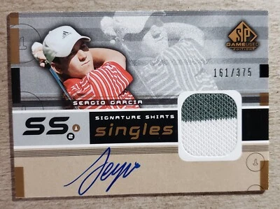 2003 SP Game Used Edition Sergio Garcia Auto Shirt /375 PGA Autograph - Image 1 of 2
