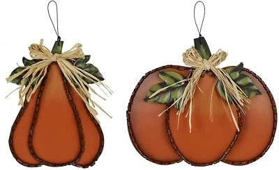 Wood Pumpkin Welcome Sign Fall Decoration for Home Autumn Harvest Wall Decor - Image 1 of 4