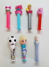 PEZ & Pop Ups Lot Barbie Elsa (Frozen) Poppy (Trolls) L.O.L. Surprise Peppa Pig