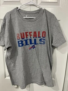 Fanatics Buffalo Bills Gray T Shirt XL- Excellent Condition - Picture 1 of 2