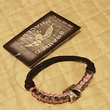 Duck Commander BRAIDED Pink CAMO BRACELET Band Adjustable One size fits most 