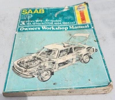 Manual de reparación de servicio Haynes Saab 99 todos los modelos 104, 113, 121 CU en 1969-1979  Foto 1 de 2