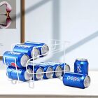 White Double Layer Drinks Storage Rack Beer Can Dispenser Holder  Refrigerator