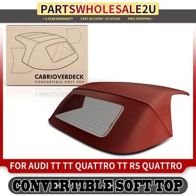 Tapa blanda convertible borgoña para Audi TT RS Quattro 2011-2013 cupé convertible Foto 1 de 4