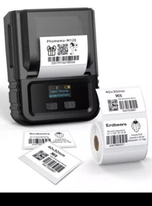 Phomemo M120 Label Printer, Bluetooth Mini Wireless Label Printer for Barcode - Bild 1 von 6