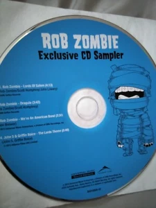 Rob Zombie Rare Sampler 4 Track CD Promotional Single No Case - Picture 1 of 3