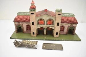 Stazione Ferroviaria in Latta Bing Germany GBN Bavaria Bing Toys - Imagen 1 de 8