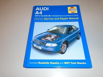 AUDI A4 HAYNES MANUAL 1995-2000 PETROL inc. 1.8 DOHC-16V TURBO & TURBO-DIESEL - Image 1 of 4