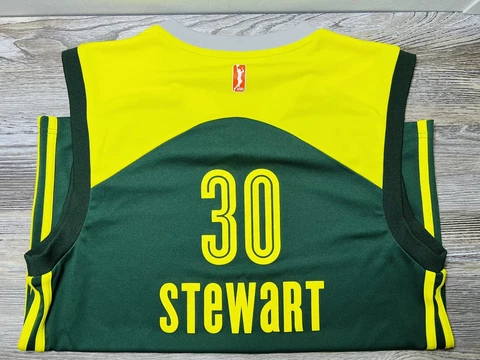 Seattle Storm Breanna Stewart #30 Adidas Women's Green WNBA Medium Jersey Cover