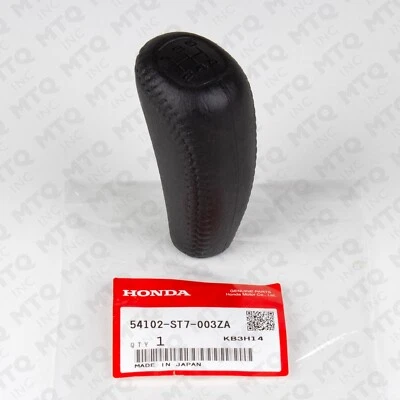 Perilla de cambio de cuero PVC ORIGINAL HONDA CIVIC EG6 SIR 5MT JDM 54102-ST7-003ZA Foto 1 de 4