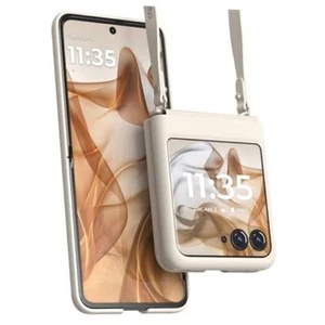 Motorola Razr 2024 Adjustable Motorola Razr (2024) Beach Sand Case + Strap - Picture 1 of 8
