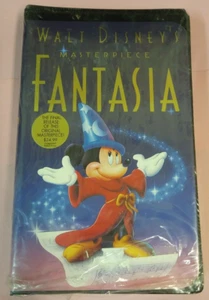 1991 VHS Walt Disney's Masterpiece Fantasia in Original Plastic - Picture 1 of 5
