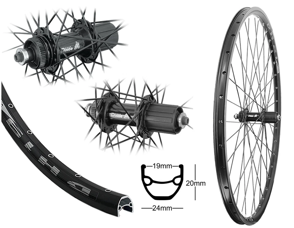 28" Hinterrad Disc 19-622 MTB 8/9/10 fach Hohlkammer Centerlock Industrielager - Bild 1 von 1