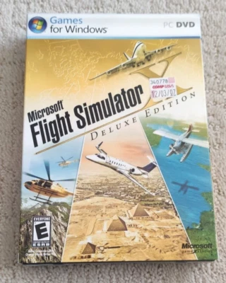 Microsoft Flight Simulator X Deluxe Edition Video Game PC Sealed in Shrink Wrap - Image 1 of 4