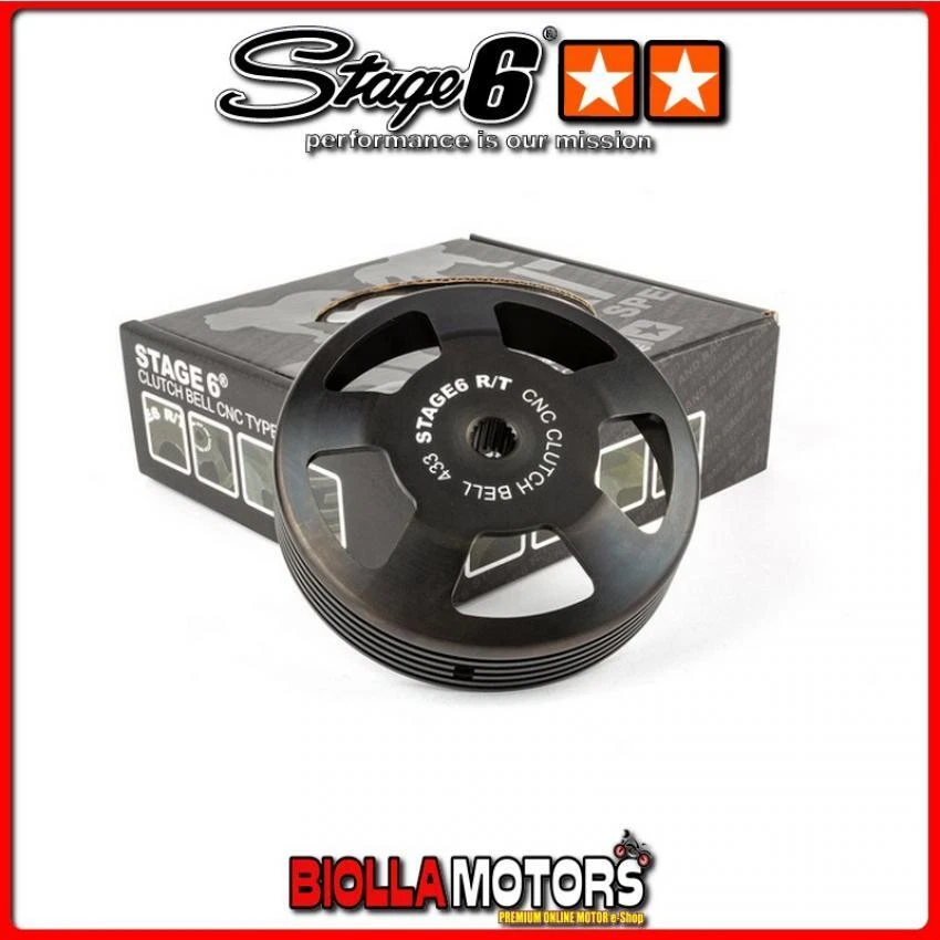 S6-5516614 CAMPANA FRIZIONE STAGE 6 R/T CNC DIAM. 107MM MINARELLI 433GRAMMI - Imagen 1 de 4