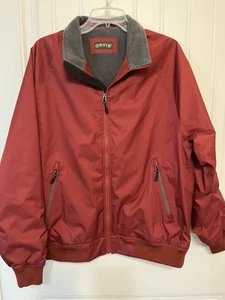 Vintage Orvis Harrington Bomber Jacket Full Zip Men's Size M CrimsonFleece Lined - Picture 1 of 18