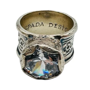 Silpada Sterling 925 Silver Queen for a Day CZ Ring Size 7.5 - Picture 1 of 13