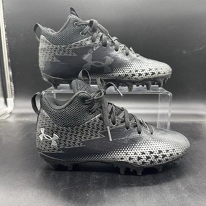 Under Armour Spotlight Boys Youth Size 4.5Y Football Cleats 3026979-001 EUC - Picture 1 of 7
