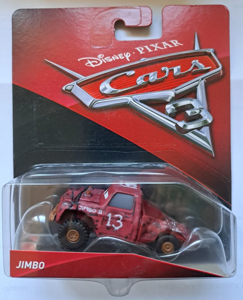 JIMBO - Cars Disney Pixar - Die Cast 1 55 - Originale Mattel DXV40 - 2017 -