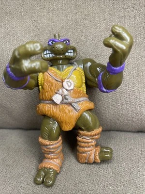Vintage 1993 Teenage Mutant Ninja Turtles Cave Turtle Don Figure TMNT Caveman - Image 1 of 4