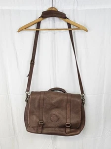 Borsa messenger vintage Eddie Bauer in pelle marrone - Foto 1 di 17