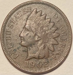 1902 Indian Head Penny Cent - Picture 1 of 2