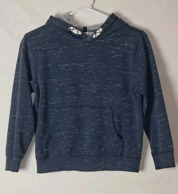 Sudadera con capucha azul jaspeado Gymboree Boys M 7-8 Foto 1 de 4