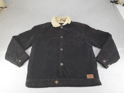 Vintage Timberland Corduroy Jacket Mens Small Black Sherpa Lined Barn Field - Image 1 of 4