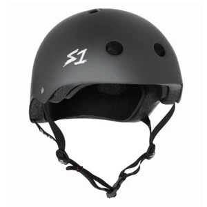 S1 Lifer Certified Matte Dark Grey Skateboard Helmet - Picture 1 of 4