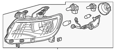 Подлинная фара в сборе GM 84707375 - Изображение 1 из 4