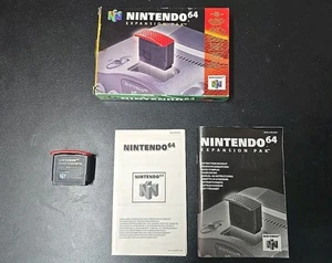 Memory Expansion Pak originale ufficiale N64 Nintendo 64 4mb imballato e istruzioni - Foto 1 di 2
