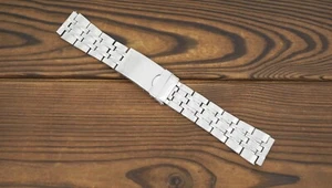 Vintage used stainless steel watch bracelet Universal 18 mm, length 165 mm - Picture 1 of 8
