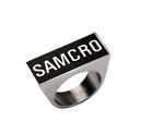 Action Drama Biker Gang TV Show Sons of Anarchy SAMCRO Stainless Steel Ring