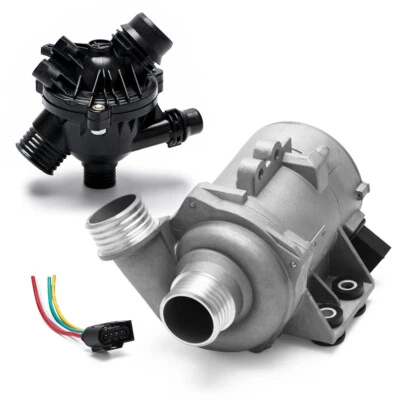 Electric Water Pump + Thermostat Kit For BMW 328i 528i 530xi 525xi X3 w/ Bolt - Image 1 of 4