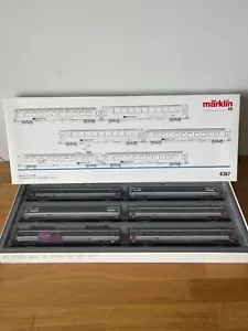 MARKLIN 4367 EUROCITY SET 6 AUTO HO SCALA NUOVO - Foto 1 di 5