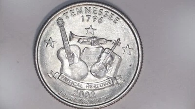 2002 P TENNESSEE STATE QUATER UNCIRCULATED FROM ROLL - Image 1 of 2