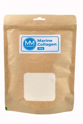MM INGREDIENTS Marine Collagen powder 250g a pure natural product from cold water fish.