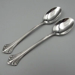 Towle Stainless Germany COLONIAL PLUME Teaspoons - Set of Two - Used - Picture 1 of 4