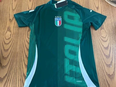 CAMISETA DE FUTBOL DEL EQUIPO ITALIA PRE PARTIDO ADIDAS TALLA MEDIANA DELGADA Foto 1 de 4