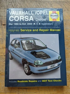 *N.O.S* Vauxhall Opel Corsa B Diesel (1993-2000) Haynes Workshop Manual - Image 1 of 3