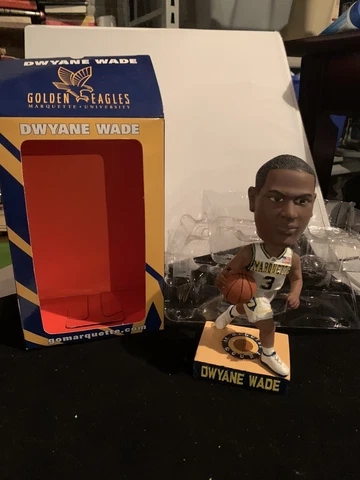 DWAYNE WADE Marquette University "Golden Eagle"s Bobble Head NIB Free Pickup Cover