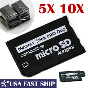 5X / 10X Micro SD SDHC TF Memory Stick MS Pro Duo Adapter Card Reader - Sony PSP - Picture 1 of 11