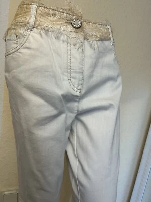 Traumhaft Hose  Jeans Biba Shiny Grace Papyrus Neu Gr.46 - Bild 1 von 4
