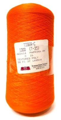 Standard Coosa-Thatcher USA Tiger-C 1300 Textured Polyester T35 Paprika (Orange) - Image 1 of 4