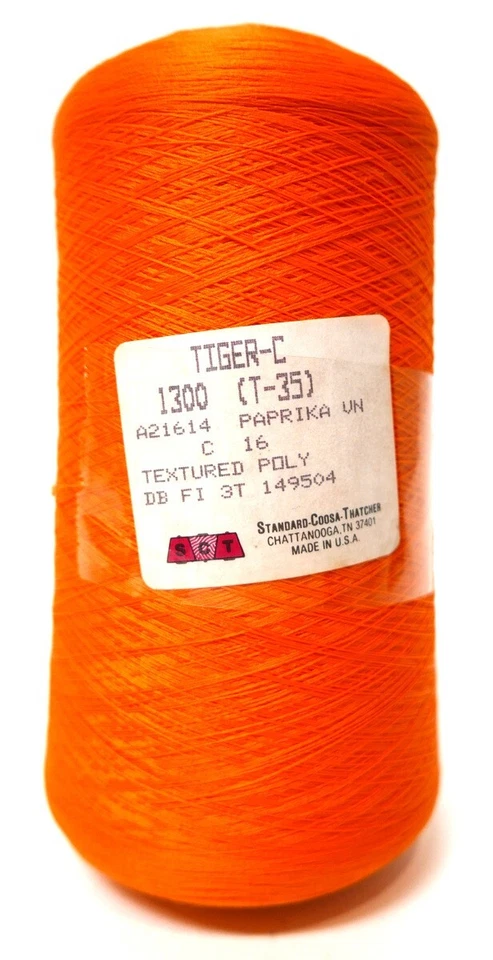 Standard Coosa-Thatcher USA Tiger-C 1300 Textured Polyester T35 Paprika (Orange) - Image 1 of 4